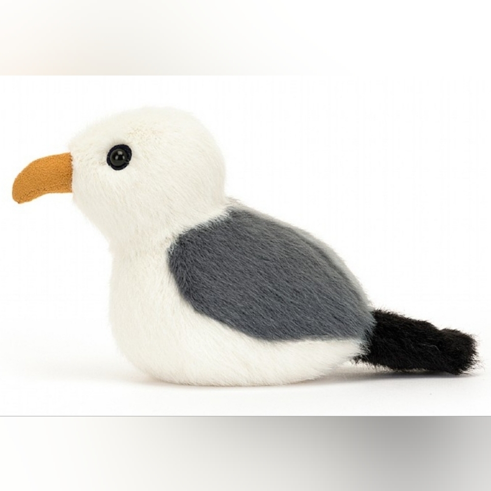 Jellycat Birdling Seagull 4" x 3" Plush White & Gray NWT - Picture 2 of 6